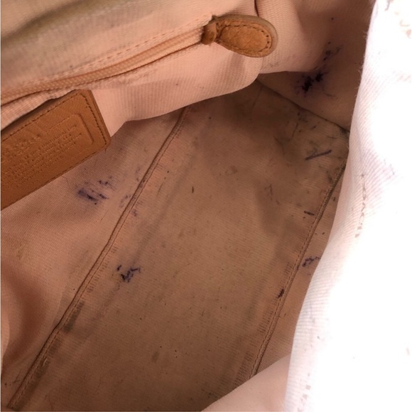 Authentic Coach Legacy Duffle Satchel in Natural Leather - Picture 11 of 16